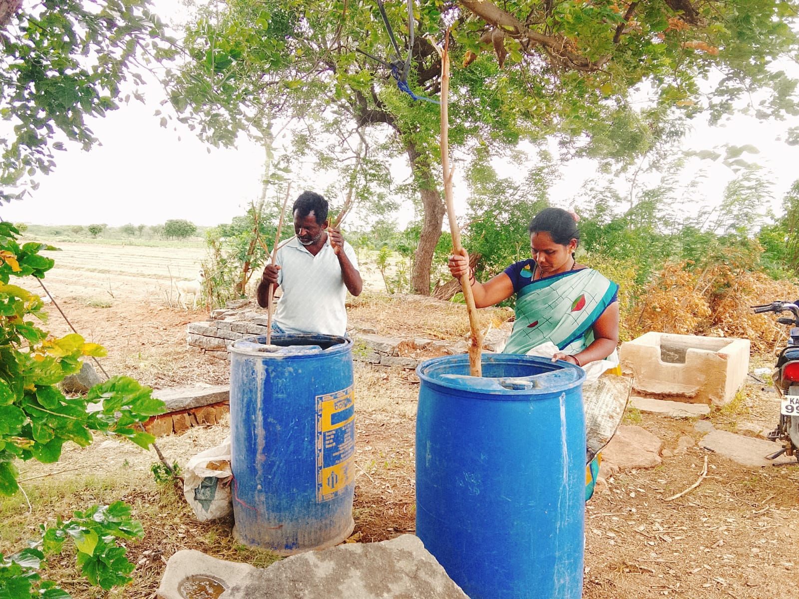 Farmer Hanumanth Reddy prepared Jeevamrutham